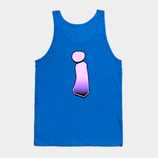 Letter i - Pink fade Tank Top